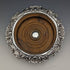 British antique silver plate bottle coaster